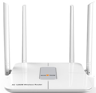 https://blogladanguangku.blogspot.com - Wise Tiger AC1200 Router, Dual band 1200Mbps Speed