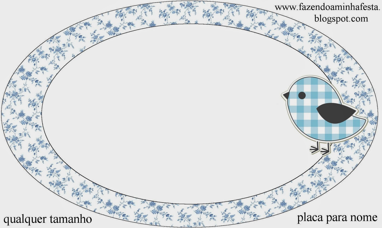 Pájaros Celestes: Etiquetas para Candy Bar para Imprimir Gratis. Placa para nombre o etiqueta oval.