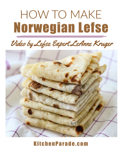 How to Make Norwegian Lefse ♥ AVeggieVenture.com with a step-by-step video, recipe and tips from expert lefse maker LeAnne Kruger.