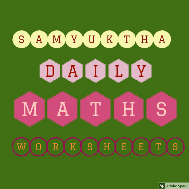 DAILY MATHS WORKSHEET 189