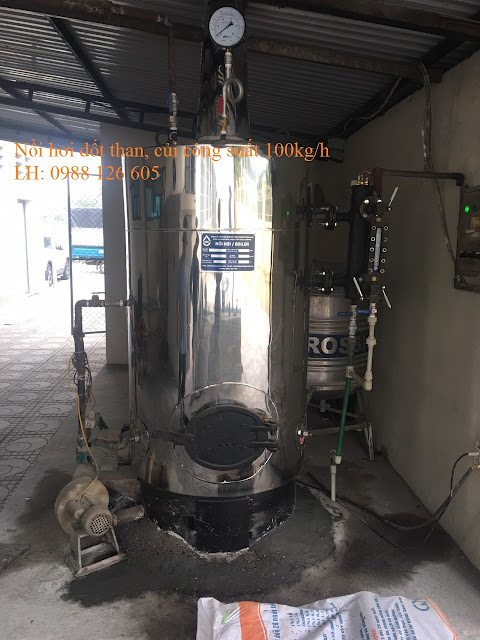 nồi hơi đốt củi 100kg/h