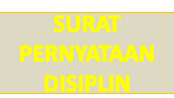 Contoh Surat Pernyataan Disiplin Tidak Pernah Mendapat