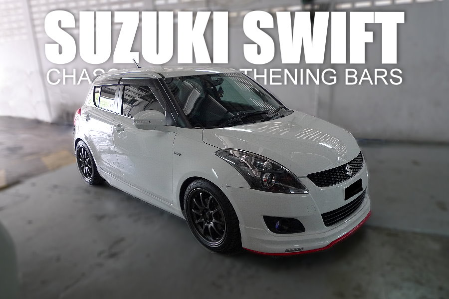 SUPERCIRCUIT CHASSIS STRENGTHENING BARS Suzuki Swift 1.4 (ZC82S) Rear