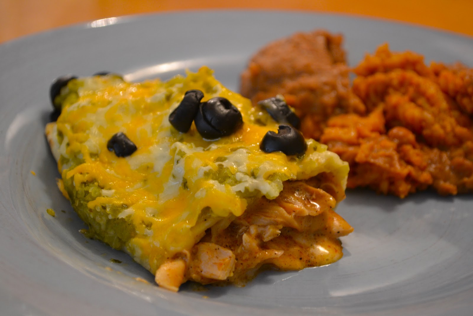 Never Skip Dessert Chicken Enchiladas with Green Sauce