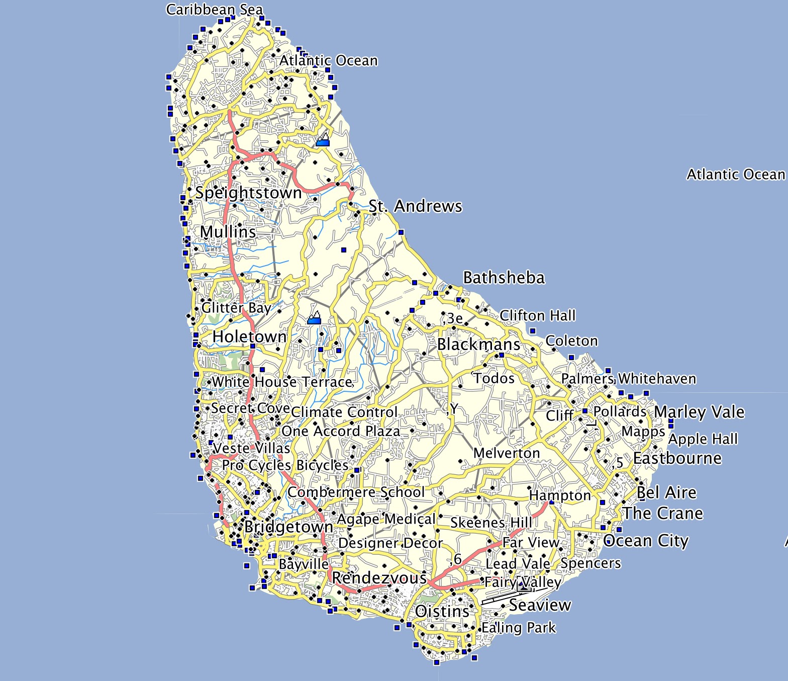 Barbados GPS Map Garmin Nuvi Basecamp.tiff