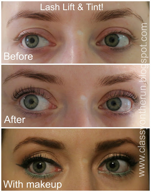 lash lift before and after