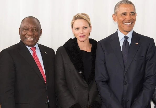 Princess Charlene, former US President Barack Obama, Cyril Ramaphosa and King of the Zulu attend Nelson Mandela International Day