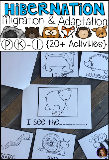 Hibernation, Migration and Adaptation Literacy Activities (PK-1) Hibernation, Migration and Adaptation Literacy Activities (PK-1) has all of the hands on writing and literacy centers and activities you will need for your unit.