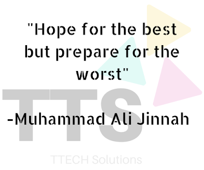 A pic showing logo of TTECH Solutions with Good Quote of Muhammad Ali Jinnah, Positive Quote, Good Quote Category