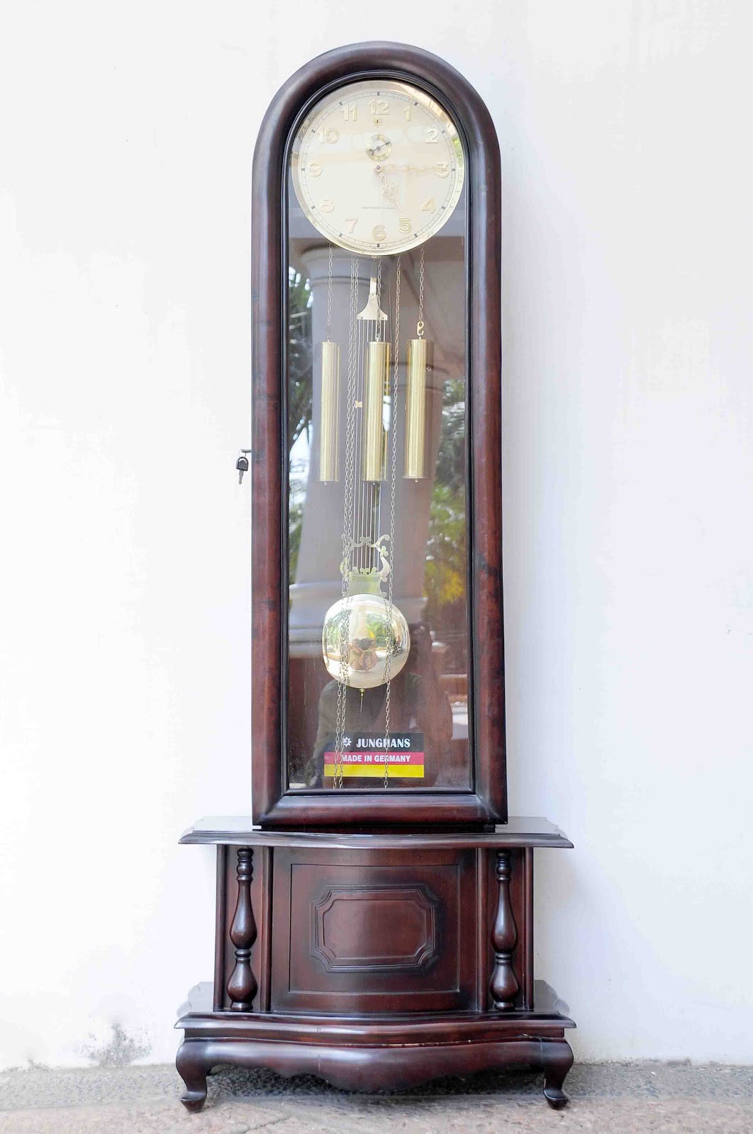 Old Vintage Gallery Junghans Grandfather Clock Germany