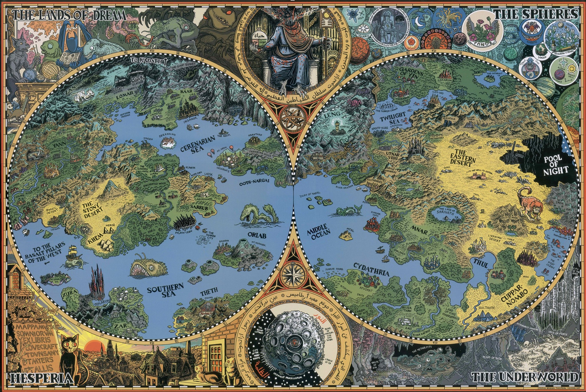 Lovecraft Dreamlands Map