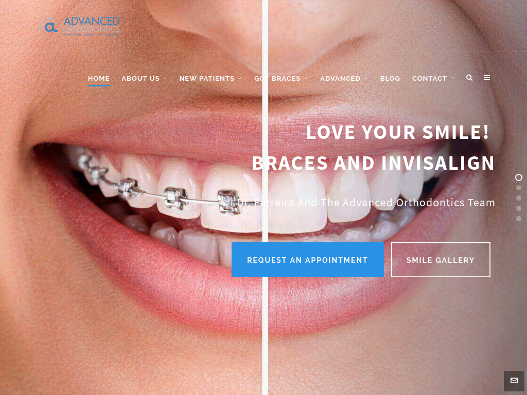 Advanced Orthodontics Wordpress Web Design Debbie Navarro PORTFOLIO