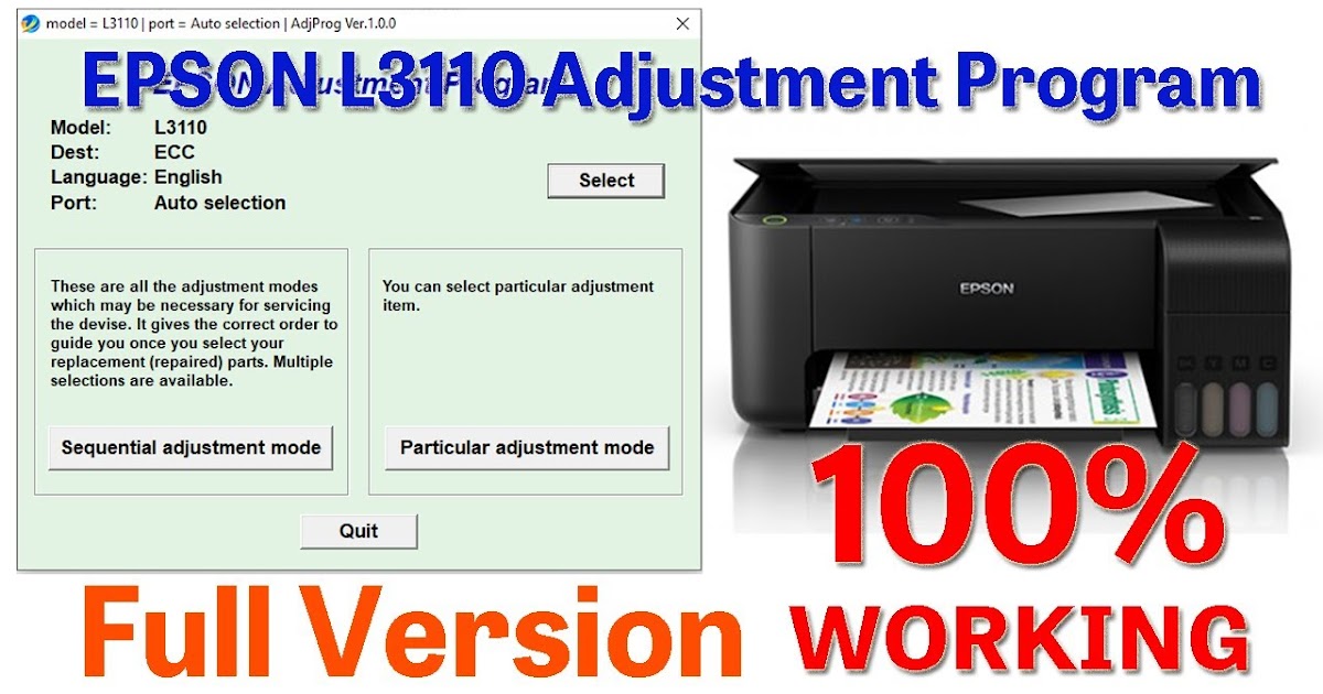 download epson l3110 resetter