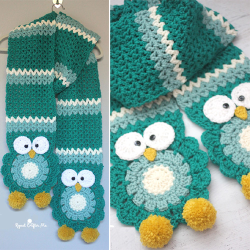 Beautiful Skills Crochet Knitting Quilting Crochet Owl Super Scarf