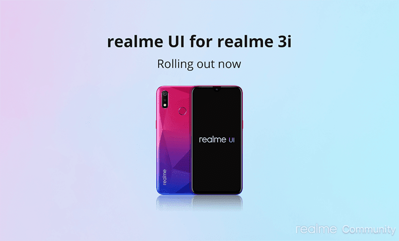 Realme 3 and 3i receives the Android 10-based realme UI