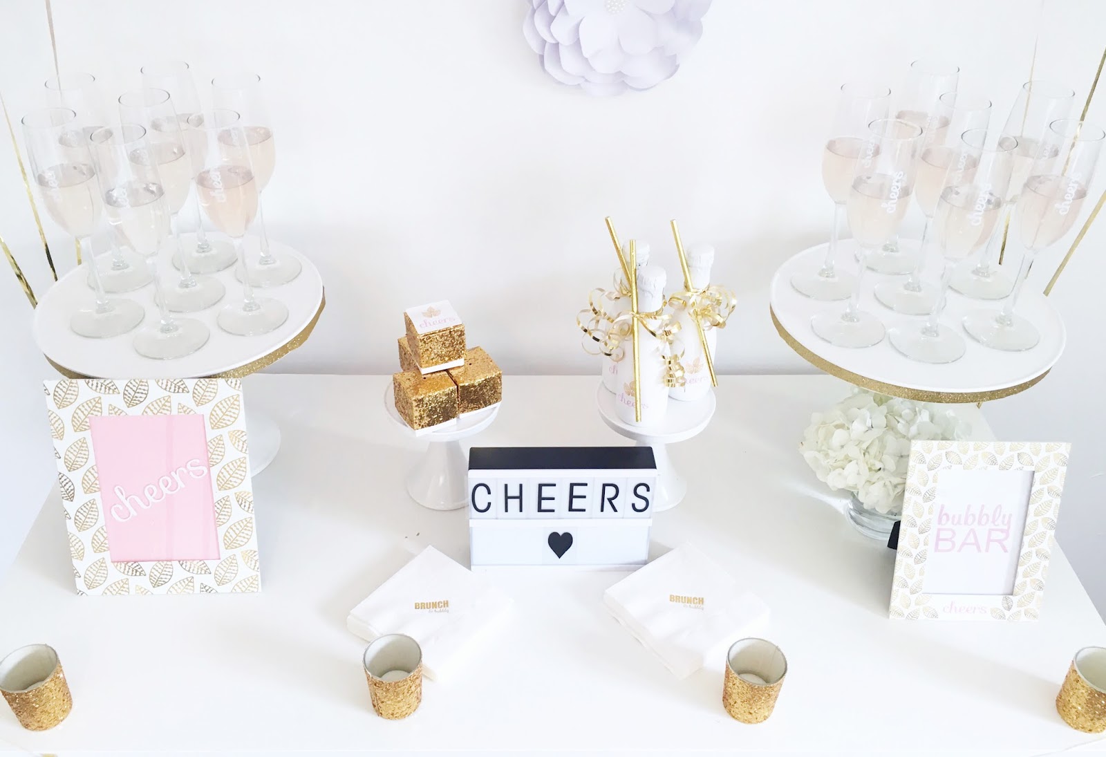 White and Gold Bridal Shower Celebration Stylist Popular Party