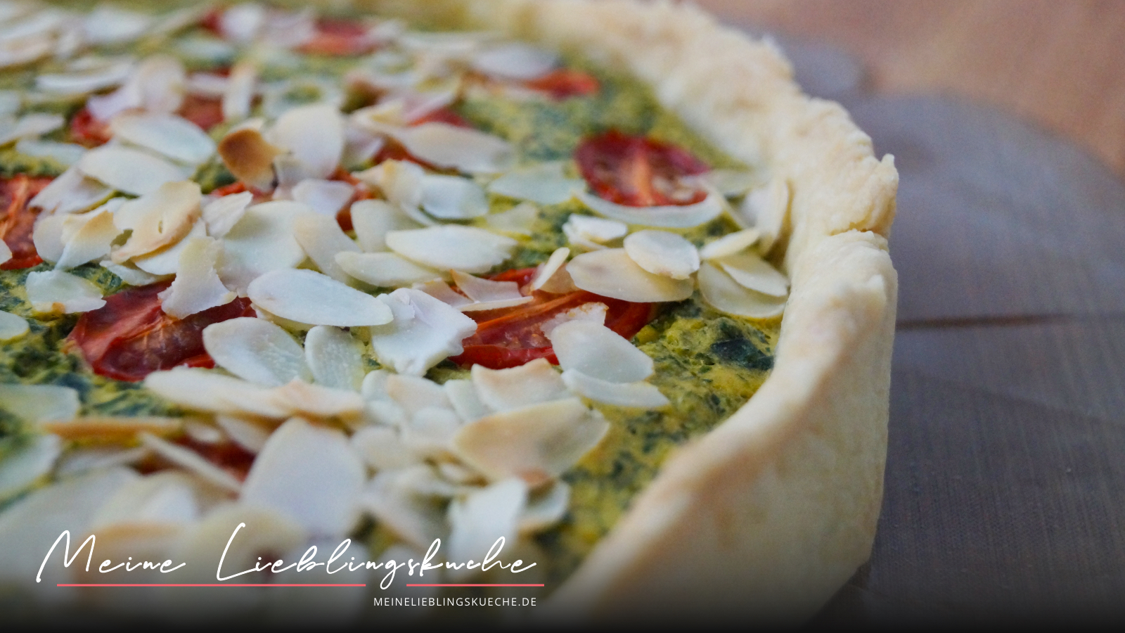 Einfache und leckere Spinat Quiche mit Tomaten