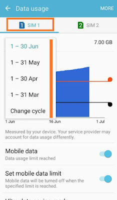 how to reset the mobile data limit 2