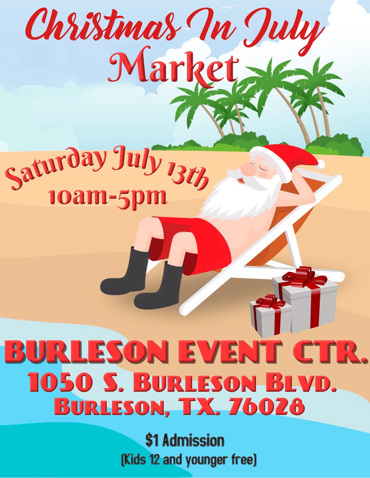 DFWCraftShows Burleson Christmas in July Market