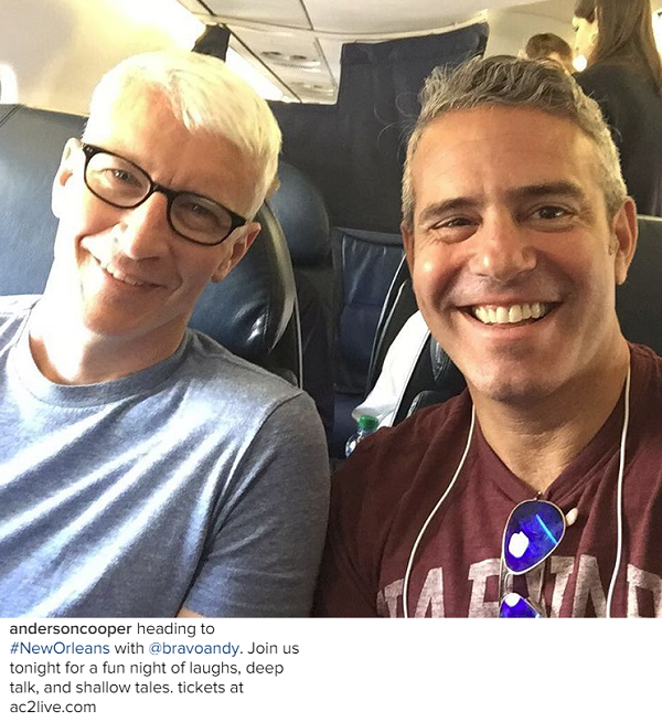 Vjbrendan Com Anderson Cooper And Andy Cohen Heading To New Orleans