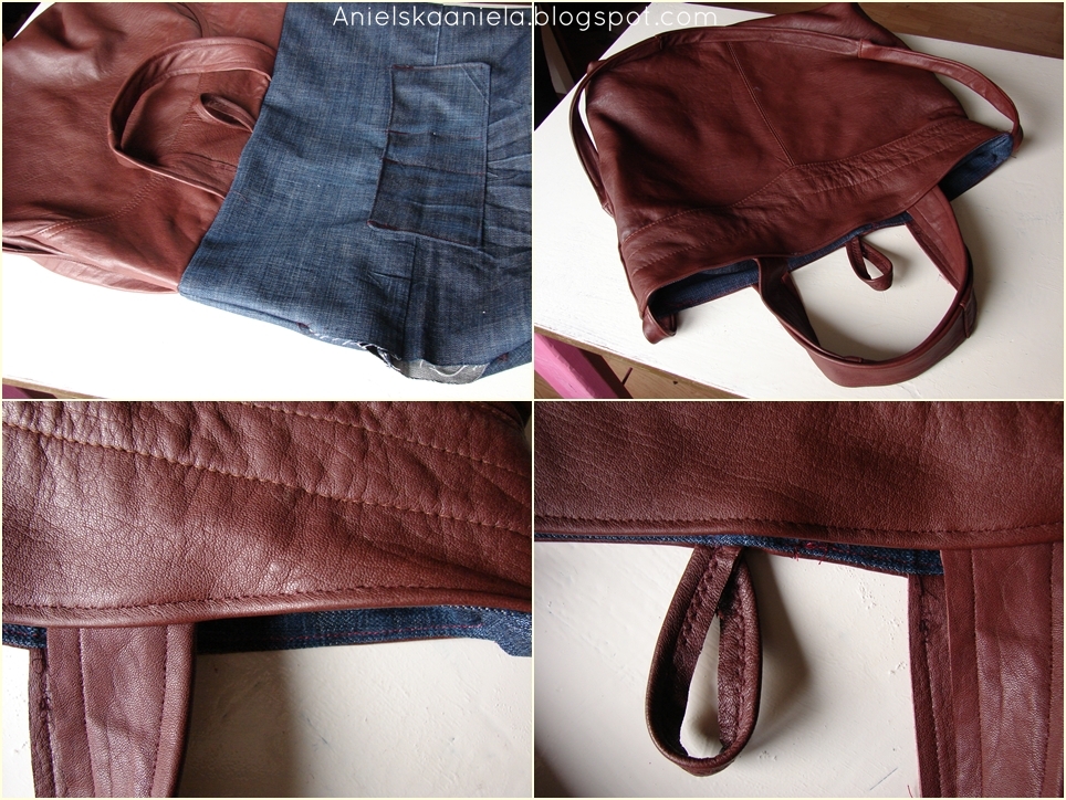 how to sew leather bag/ jak uszyć skórzaną torebkę Anielska Aniela