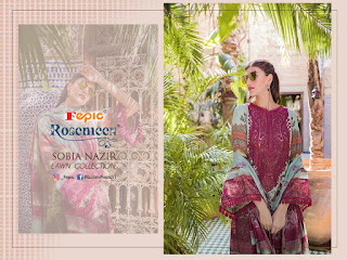 Fepic Rosemeen Sobia Nazir Lawn Collection pakistani Suits