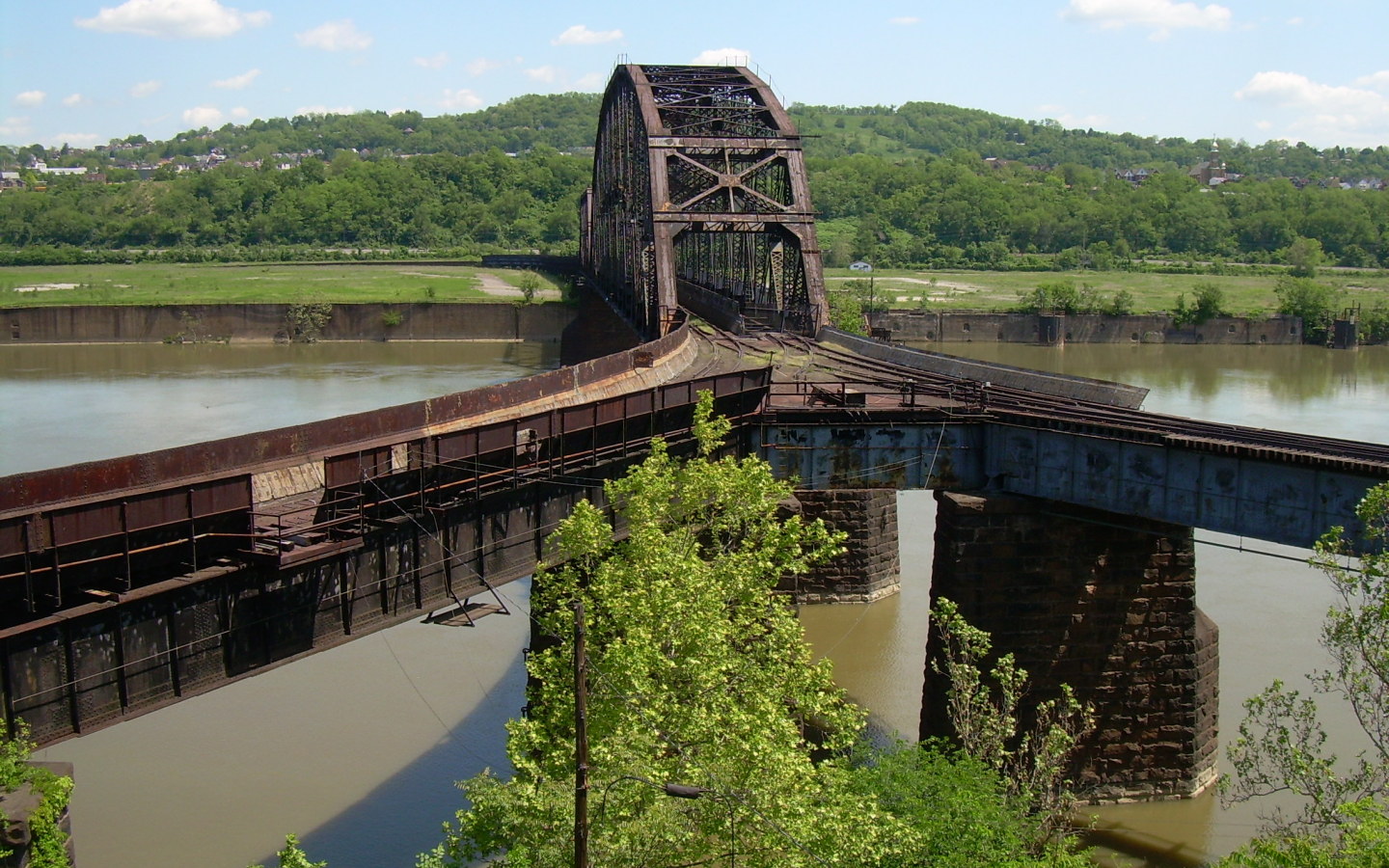 Industrial History URR 1900 Carrie Furnace Hot Metal Bridge at Rankin, PA