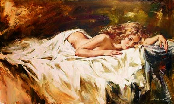 Pensamentos Íntimos - Andrew Atroshenko - Um pintor impressionista romântico