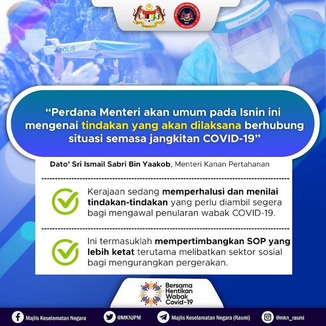 PKP DI SABAH AKAN DIPUTUSKAN ATAS NASIHAT KKM, MKN ISNIN DEPAN