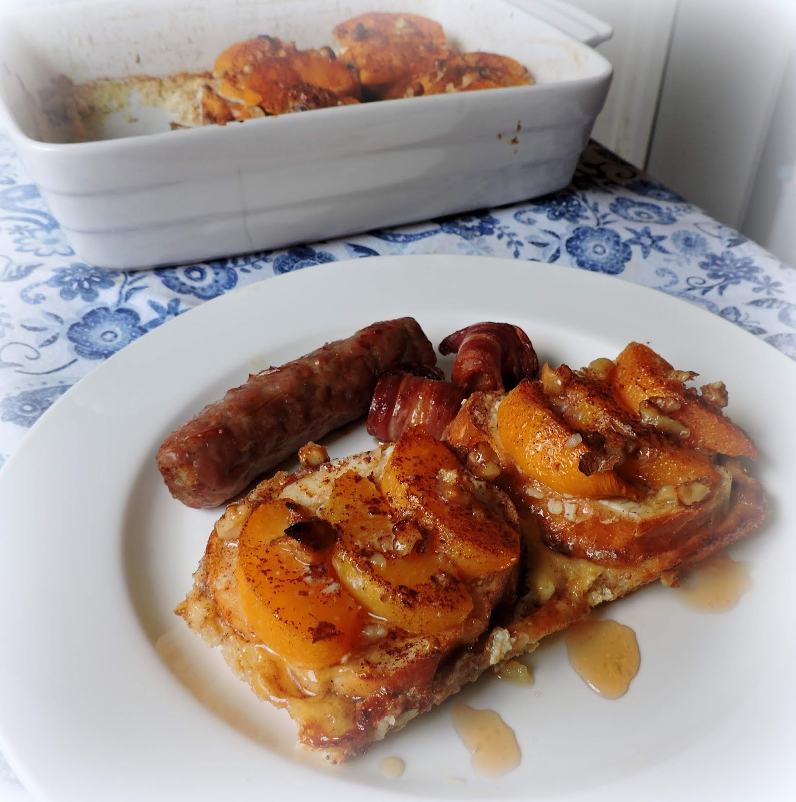 Baked Peach French Toast The English Kitchen