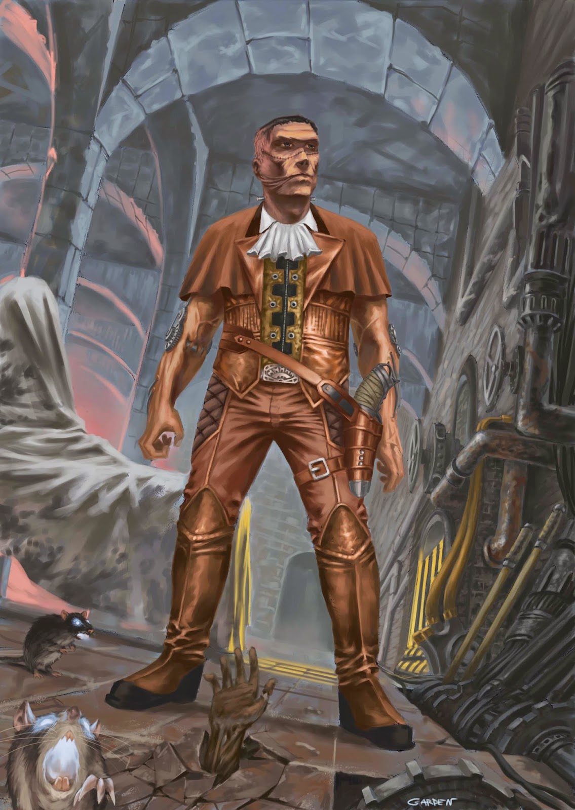 New Artwork!: Steampunk Frankenstein