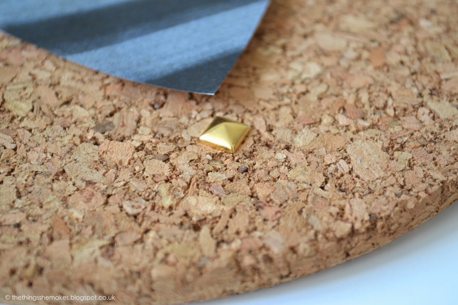 Kitchen Mome How to Make Studded Cork Art