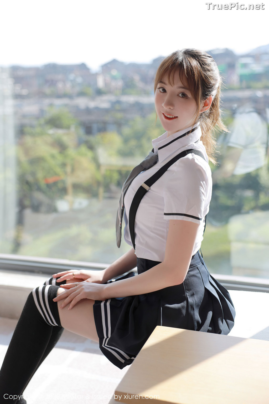 Image MFStar Vol.390 - Chinese Model - yoo优优 - Sexy Student Uniform - TruePic.net - Picture-31