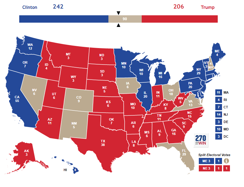 ANTHROPOLOGY OF ACCORD: Map on Monday: TRUMP AND THE ELECTORAL COLLEGE