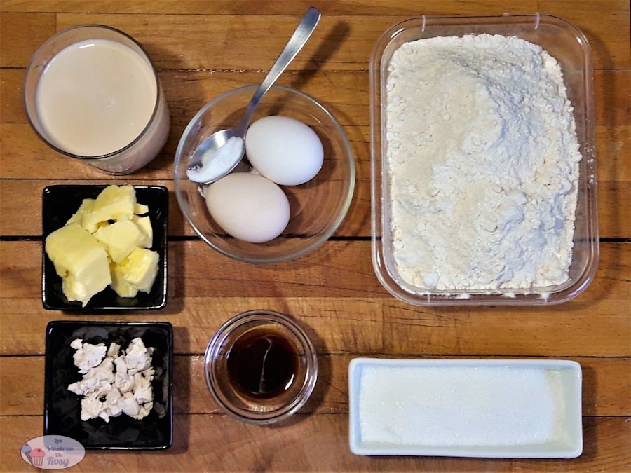 ingredientes de los bollos suizos caseros, sin lactosa, con soja, mantequilla casera, sin aceite de palma, #comfortfood