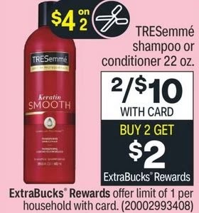 FREE Tresemme Shampoo CVS Deal 7/11-7/17
