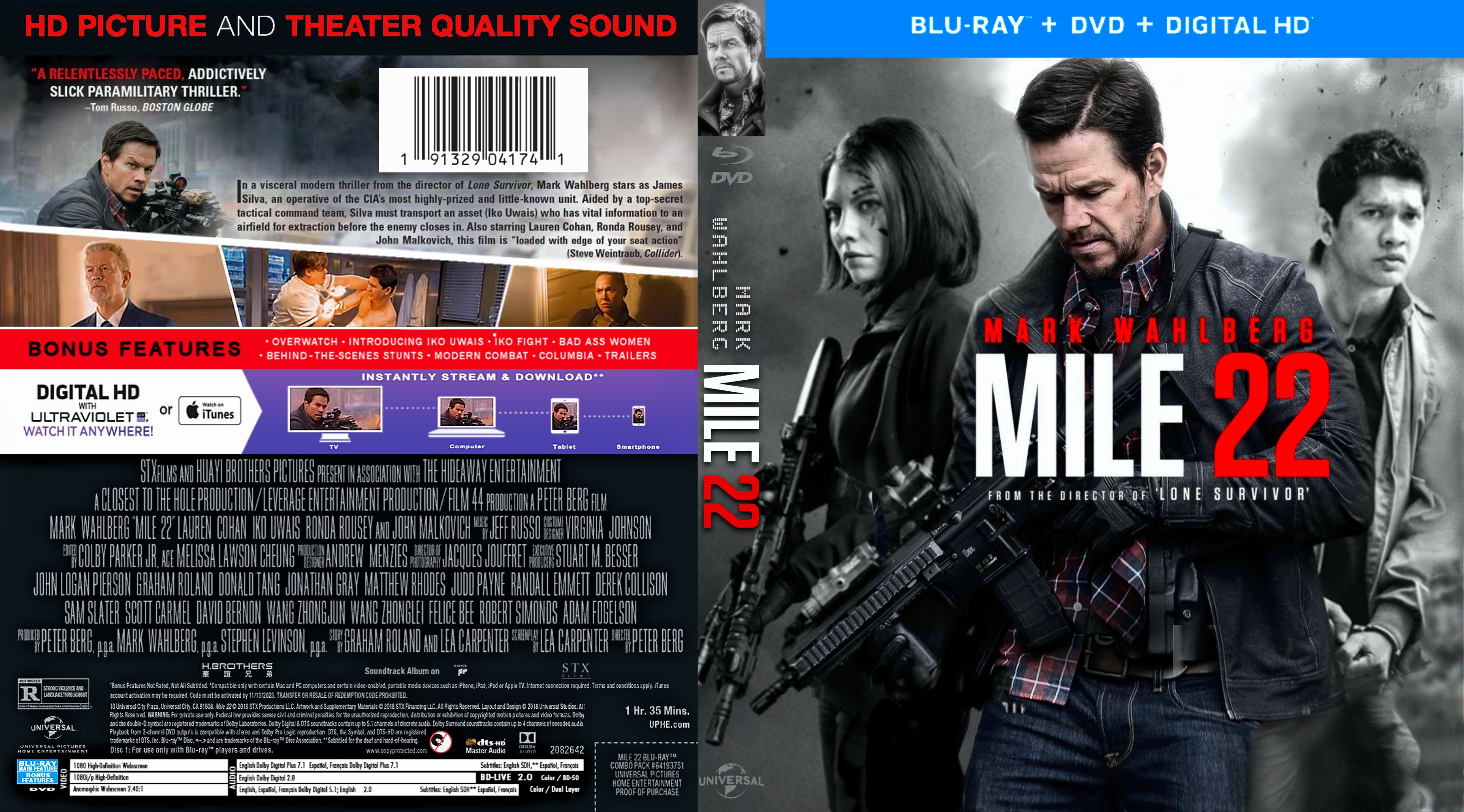 Mile 22 Bluray Cover Cover Addict Free Dvd Bluray Covers And Movie Posters
