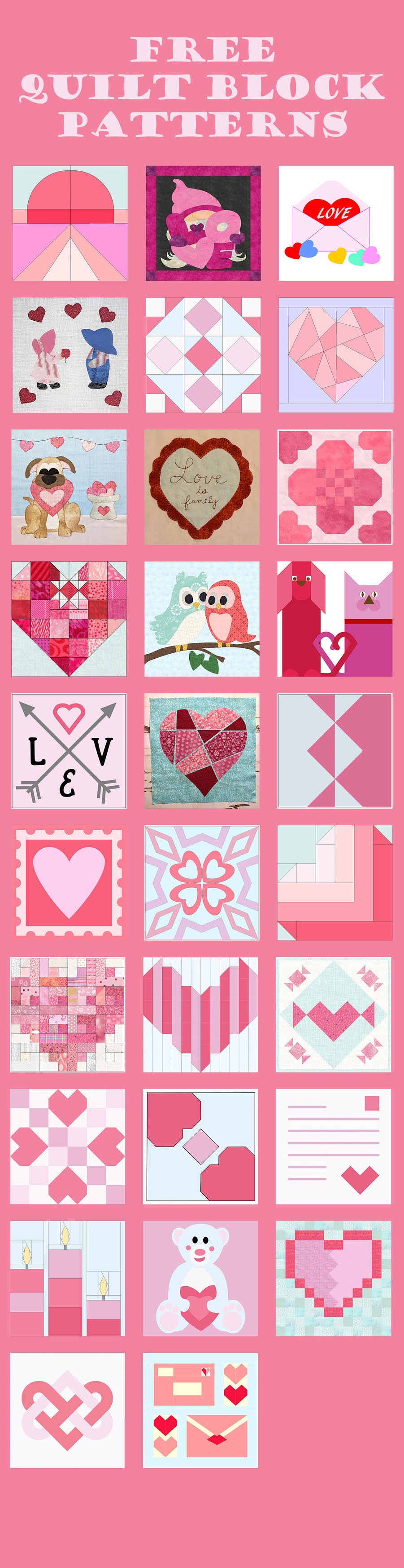 Slice of Pi Quilts: Heart Postage Stamp - A FREE Quilt Block Pattern!