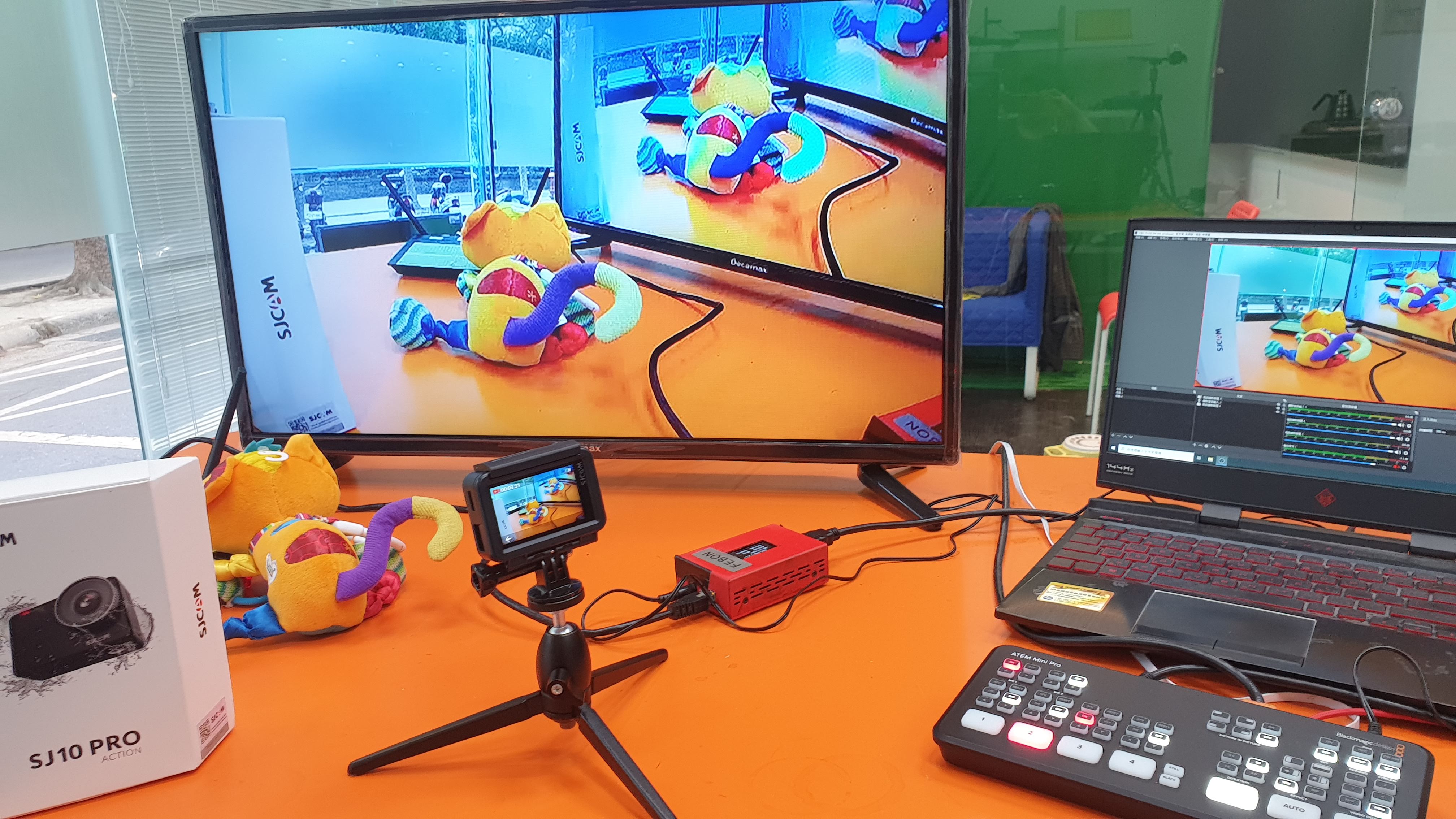 FEBON SJCAM SJ10 Pro Action Camera can hdmi output with TV monitor or