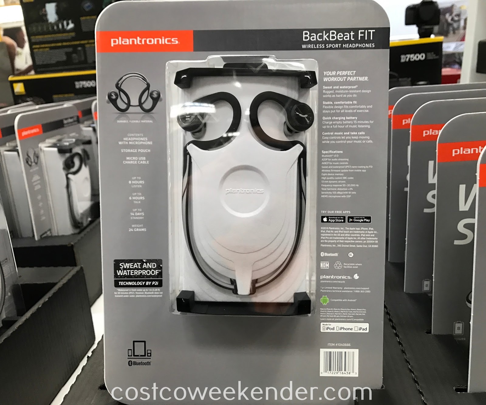 Plantronics BackBeat FIT Wireless Sport Headphones Costco Weekender