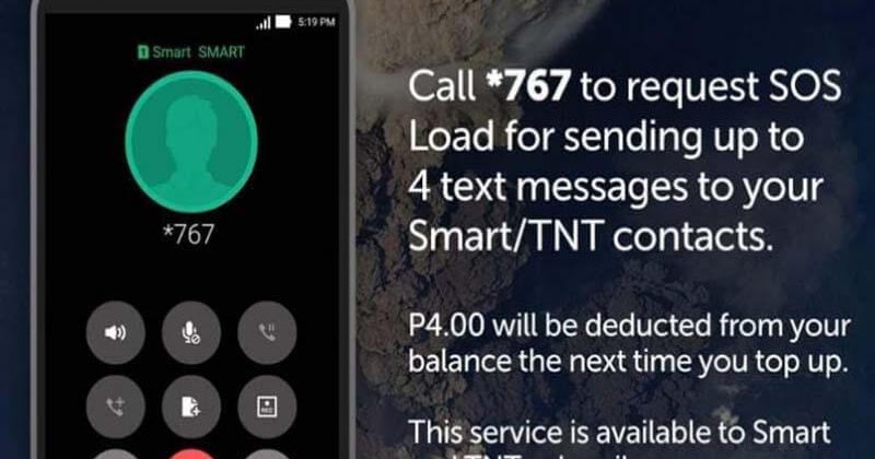 Smart and TNT SOS Load - Send Texts Even When you Have Zero Balance