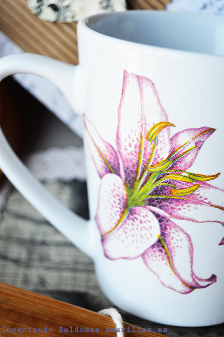 como decorar tazas con servilletas