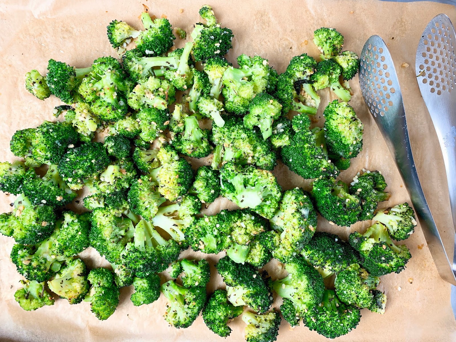 Sheet Pan Broccoli with Parmesan, Garlic and Basil