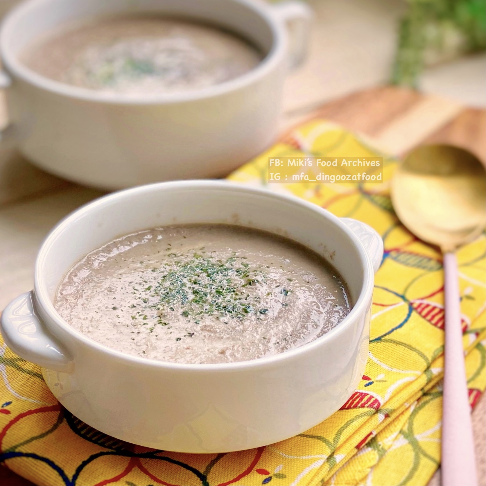 Miki's Food Archives Cream Of Mushroom Soup 蘑菇汤 【Ninja Foodi Cold