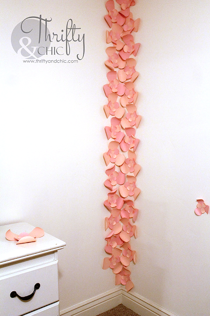 3D Flower Wall Art cute idea for a nursery!