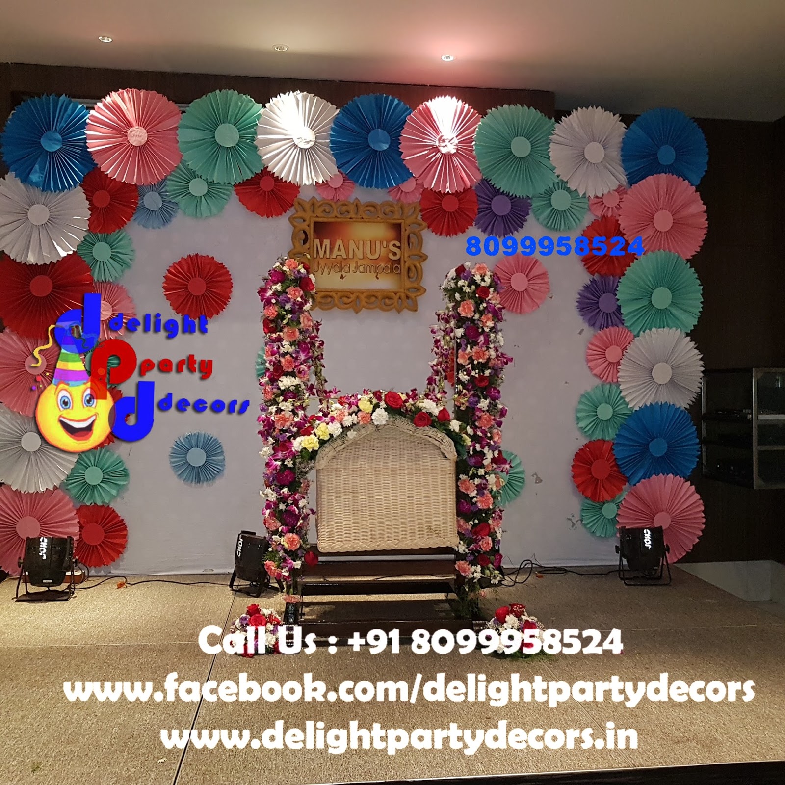 Delight Party Decors Cradle Ceremony Decoration In Hyderabad