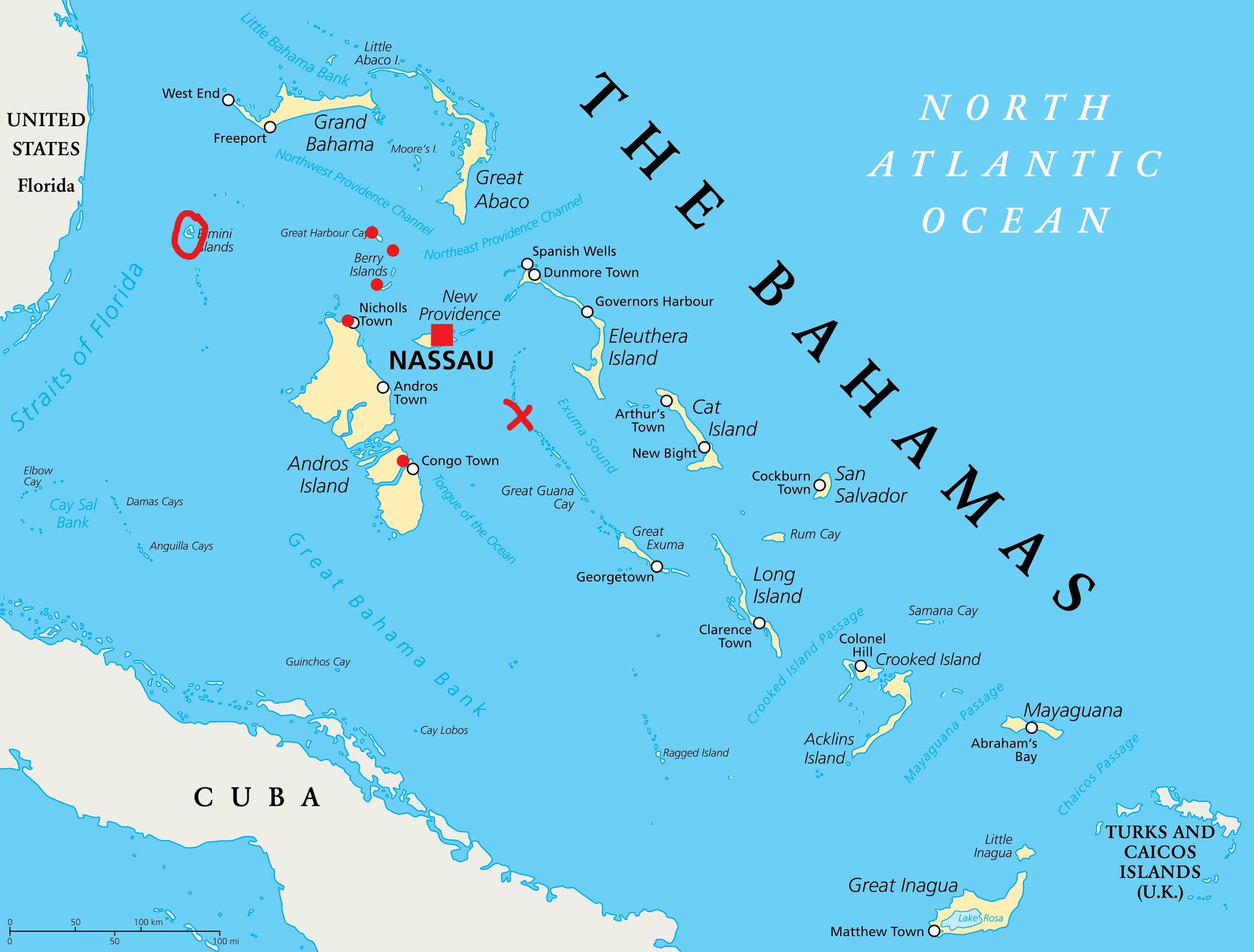 Bimini Beach Map bimini-beach-map