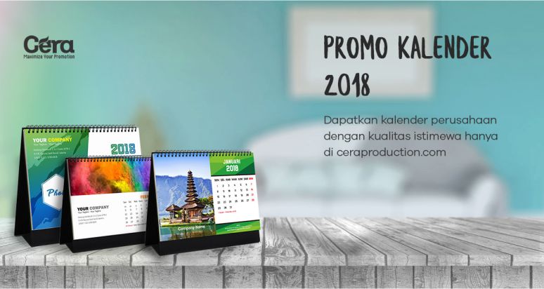 Harga Kalender Meja 2018