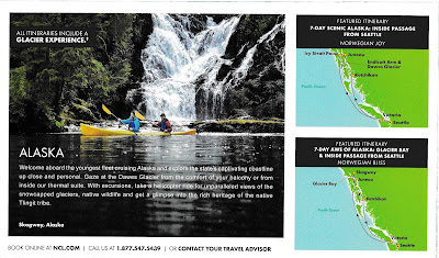 Norwegian Cruise Lines Direct Mail, May, 2020, Alaska