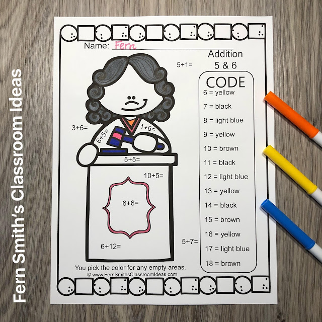 Click Here to Download This Community Helpers Career Themed Color By Number Addition and Subtraction Resource Bundle For Your Class Today!